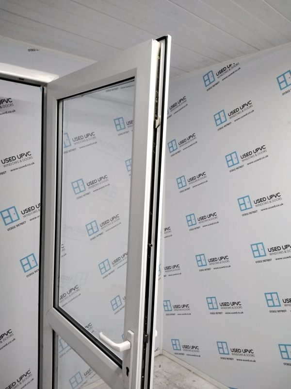 Used White Upvc Back Door 890mm x 2120mm 0176 - Image 4