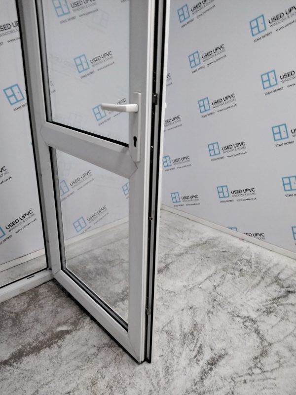 Used White Upvc Back Door 890mm x 2120mm 0176 - Image 5
