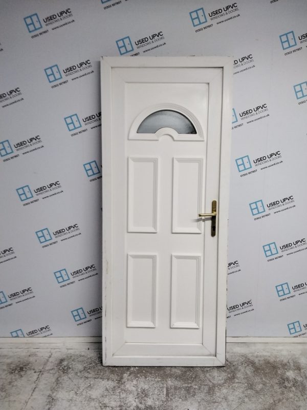 Used White Upvc Back Door 835mm x 2040mm 0181