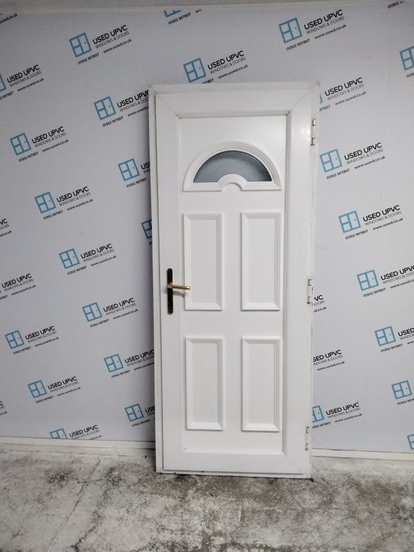 Used White Upvc Back Door 835mm x 2040mm 0181 - Image 2