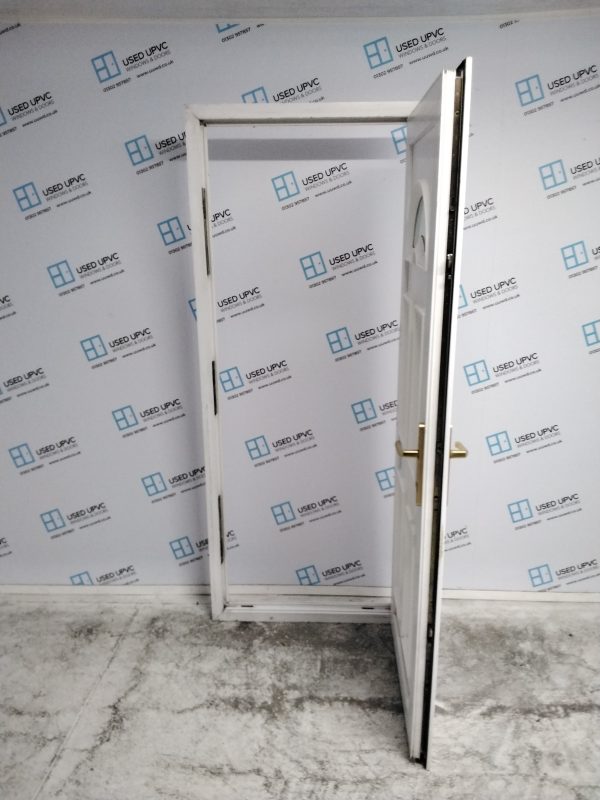 Used White Upvc Back Door 835mm x 2040mm 0181 - Image 3