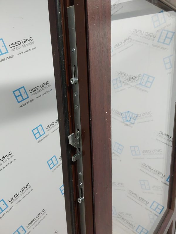 Brand New Rosewood Upvc Back Door 970mm x 2070mm (reduce to 950mm) ND15 - Image 4