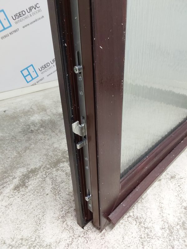 Brand New Rosewood Upvc Back Door 970mm x 2070mm (reduce to 950mm) ND15 - Image 6
