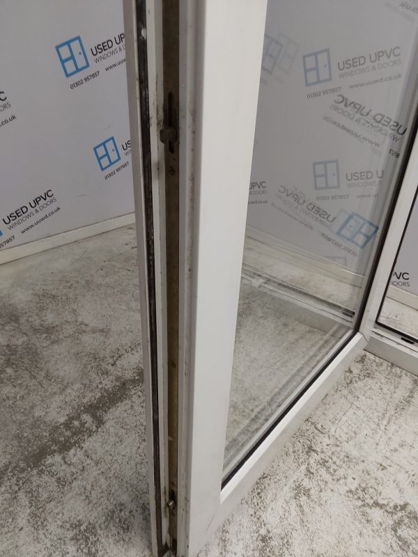 Used White Upvc Full Glass Back Door 840mm x 2055mm 0187 - Image 9