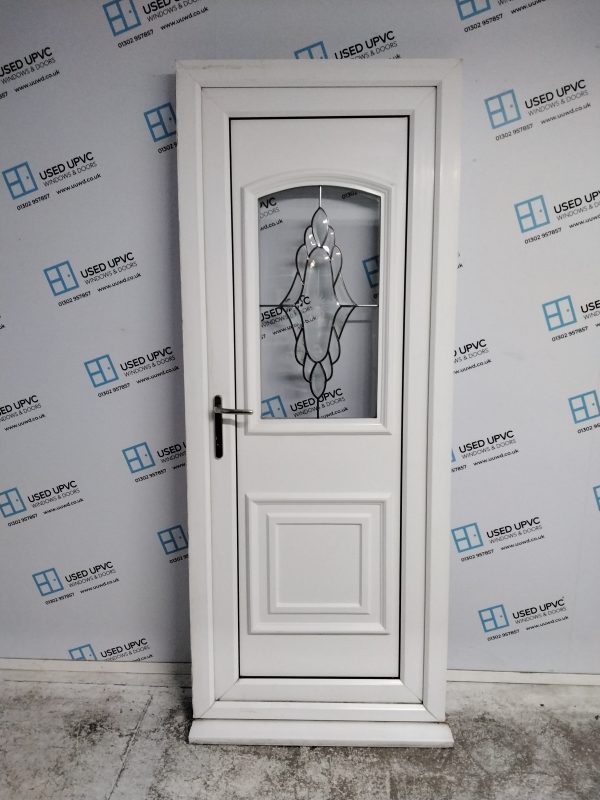 Used White Upvc Back Door 840mm x 2070mm 0188