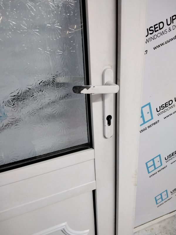 Used White Upvc Back Door 810mm x 2000mm 0194 - Image 6