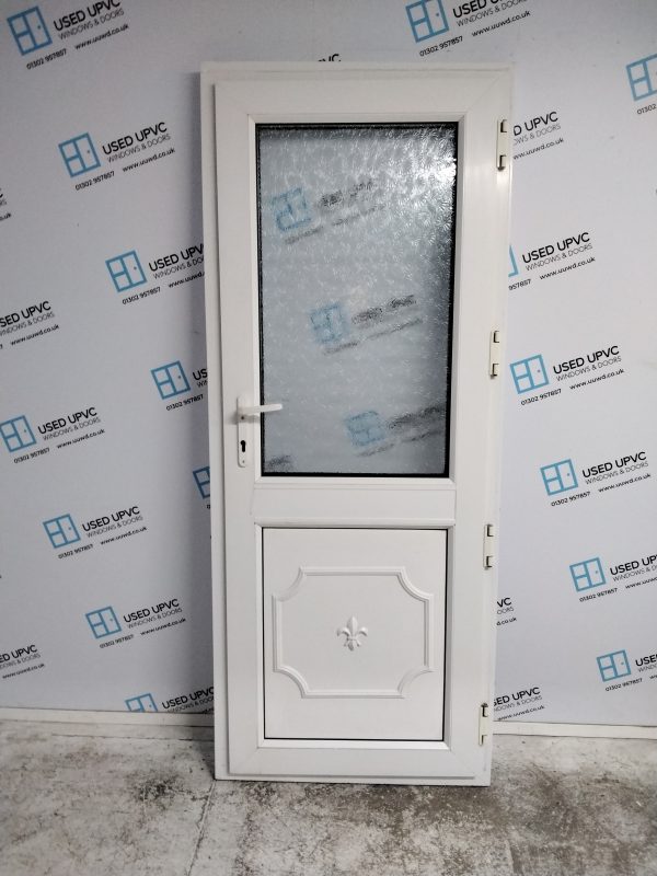Used White Upvc Back Door 810mm x 2000mm 0194 - Image 2