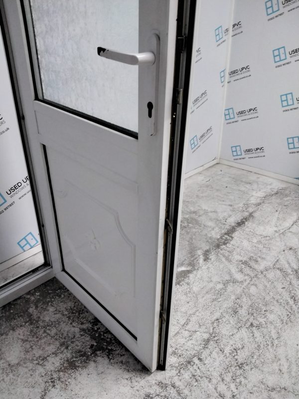 Used White Upvc Back Door 810mm x 2000mm 0194 - Image 5