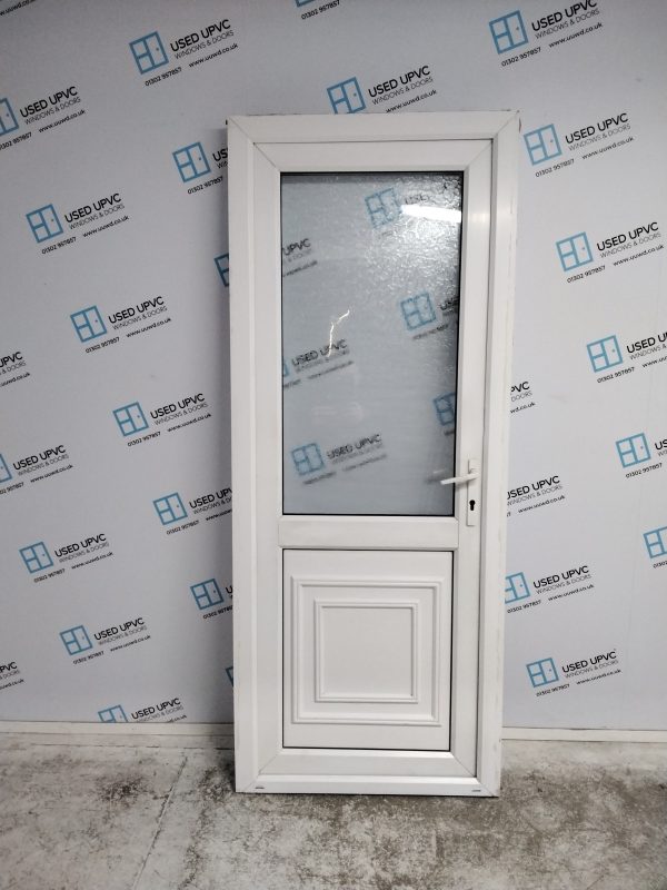 Used White Upvc Back Door 835mm x 2060mm 0183