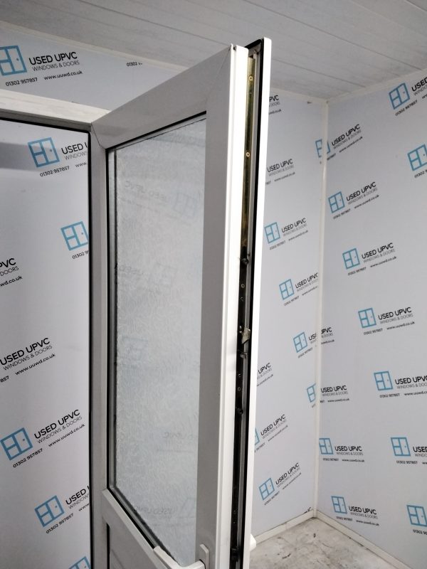 Used White Upvc Back Door 835mm x 2060mm 0183 - Image 4