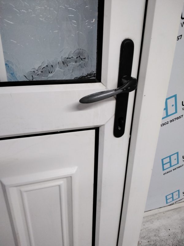 Used White Upvc Back Door 890mm x 2020mm 0198 - Image 7