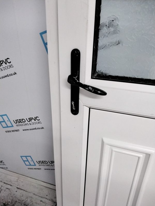 Used White Upvc Back Door 890mm x 2020mm 0198 - Image 6