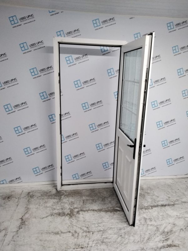 Used White Upvc Back Door 890mm x 2020mm 0198 - Image 3