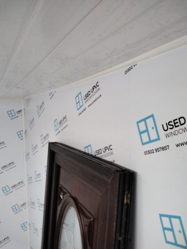 Used Rosewood Upvc Back Door 935mm x 1995mm 0202 - Image 6