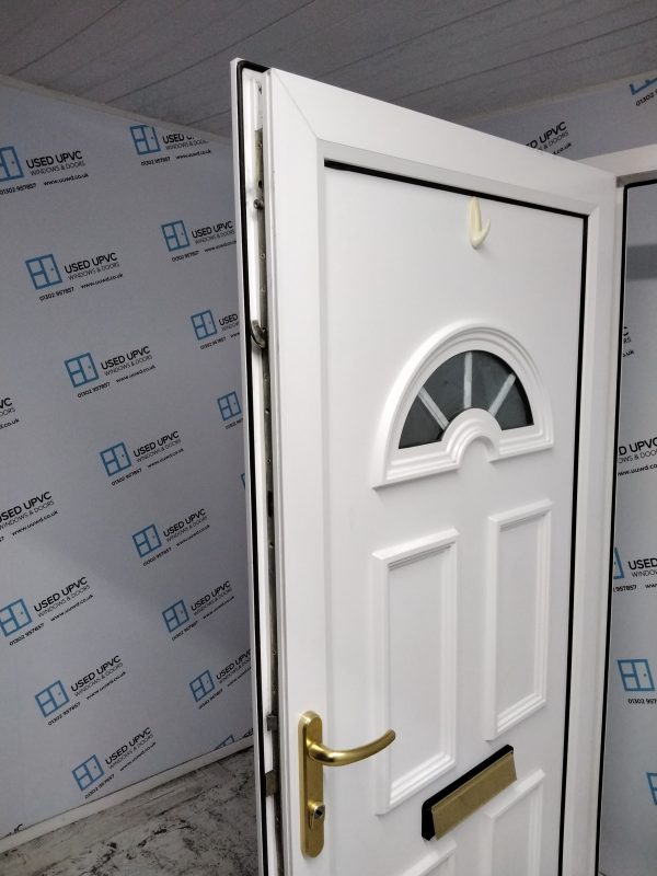 Used White Upvc Front Door And Side Panel 1470mm x 2055mm DS007 - Image 4