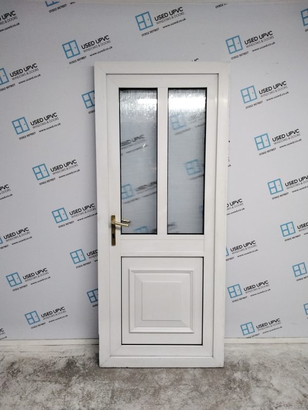 Used White Upvc Back Door 855mm x 2030mm 0204