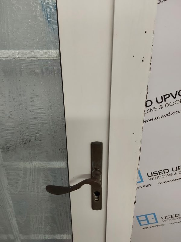 Used White Upvc Back Door 910mm x 2025mm (reduce to 890mm) 0212 - Image 4