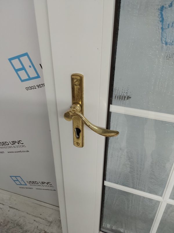 Used White Upvc Back Door 910mm x 2025mm (reduce to 890mm) 0212 - Image 5