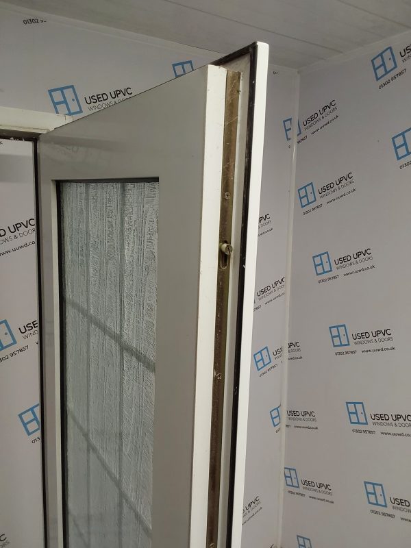 Used White Upvc Back Door 910mm x 2025mm (reduce to 890mm) 0212 - Image 6