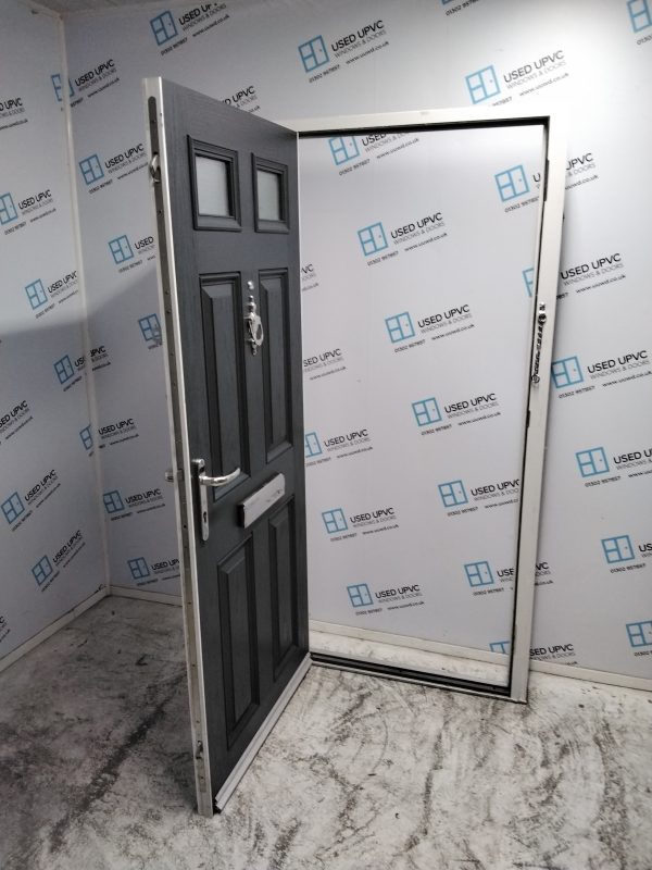 Used Anthracite Grey Composite Front Door 915mm x 1950mm 0218 - Image 3