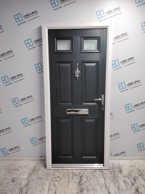 Used Anthracite Grey Composite Front Door 890mm x 1970mm 0213