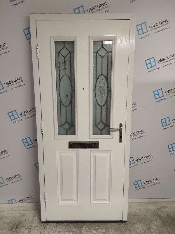 Used Anthracite Grey Composite Front Door 930mm x 2100mm 0221 - Image 2