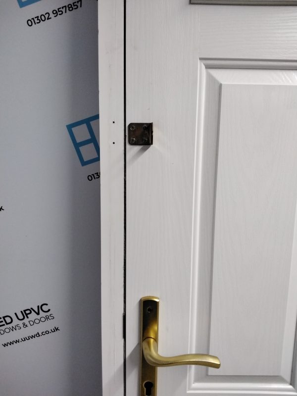 Used Red Composite Front Door 920mm x 2080mm 0228 - Image 7