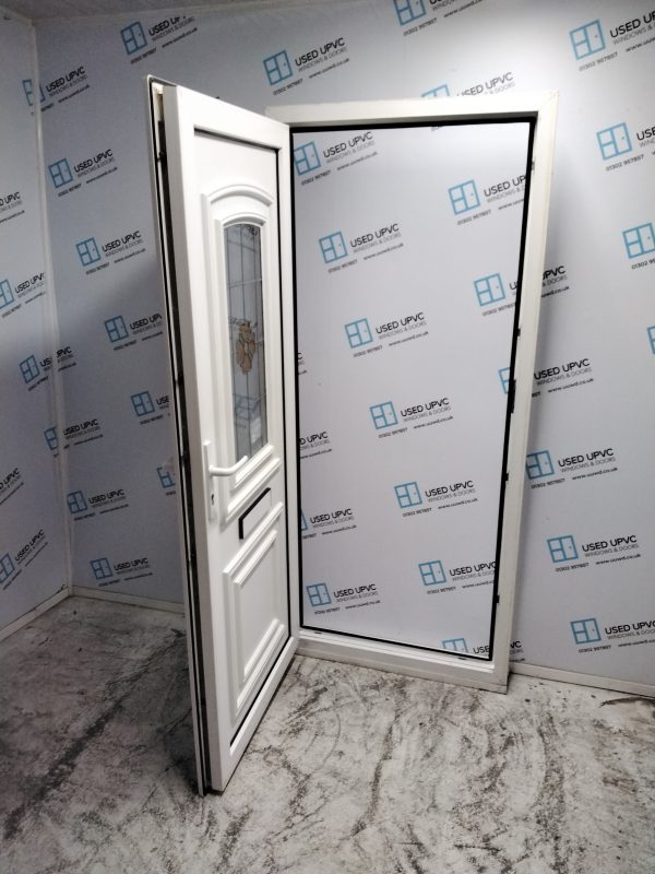 Used White Upvc Front Door 885mm x 2020mm 0003 - Image 3