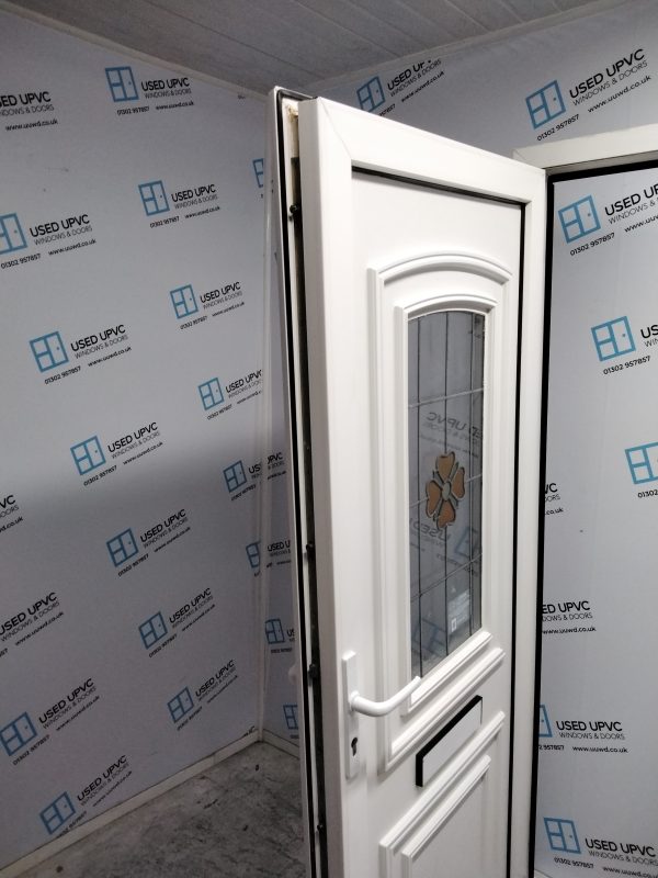 Used White Upvc Front Door 885mm x 2020mm 0003 - Image 4