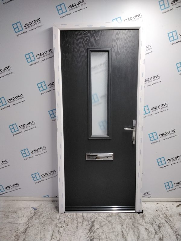 Brand New Anthracite Grey Composite Front Door 945mm x 2060mm ND09