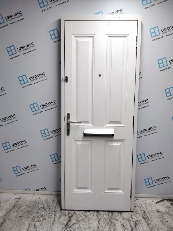 Used White Composite Front Door 805mm x 2085mm 0204 - Image 2