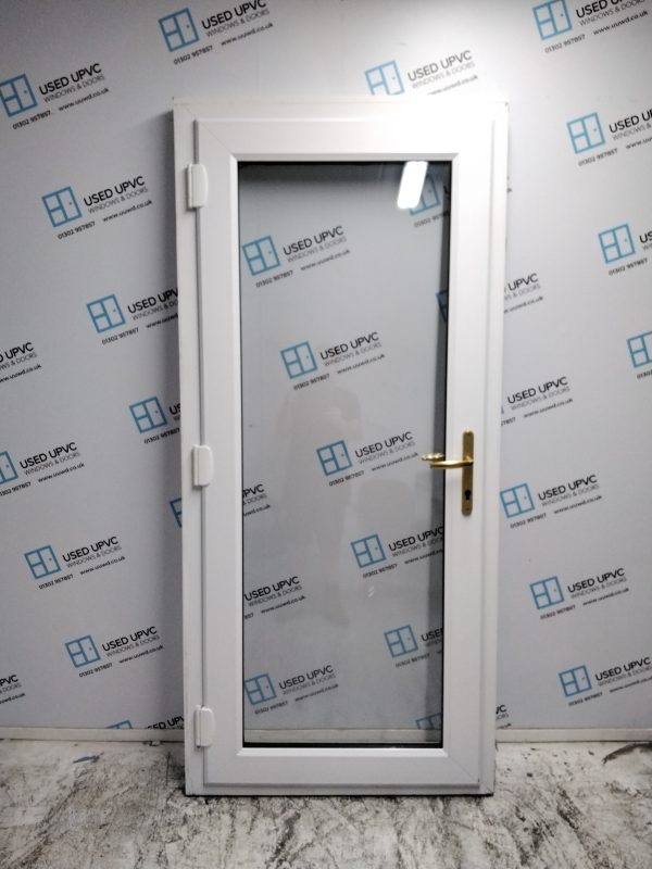 Used White Upvc Back Door 925mm x 2025mm 0244 - Image 2