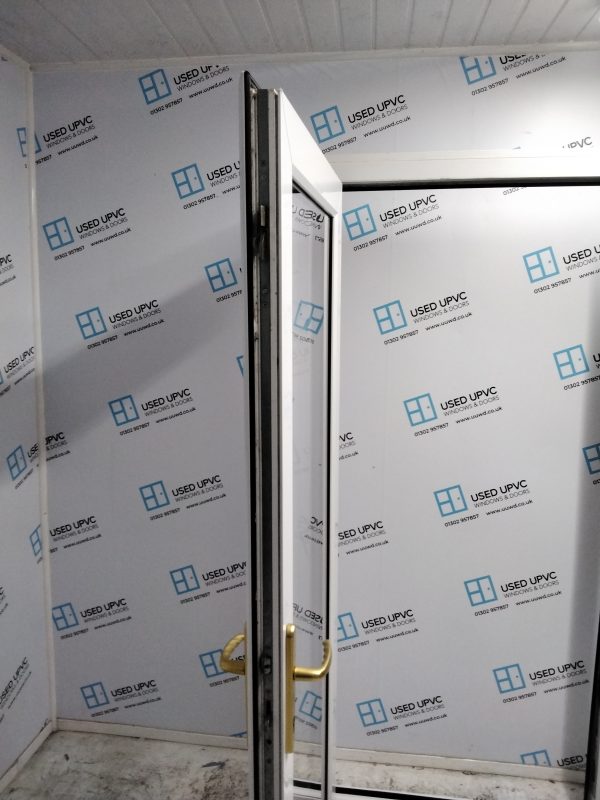 Used White Upvc Back Door 925mm x 2025mm 0244 - Image 4