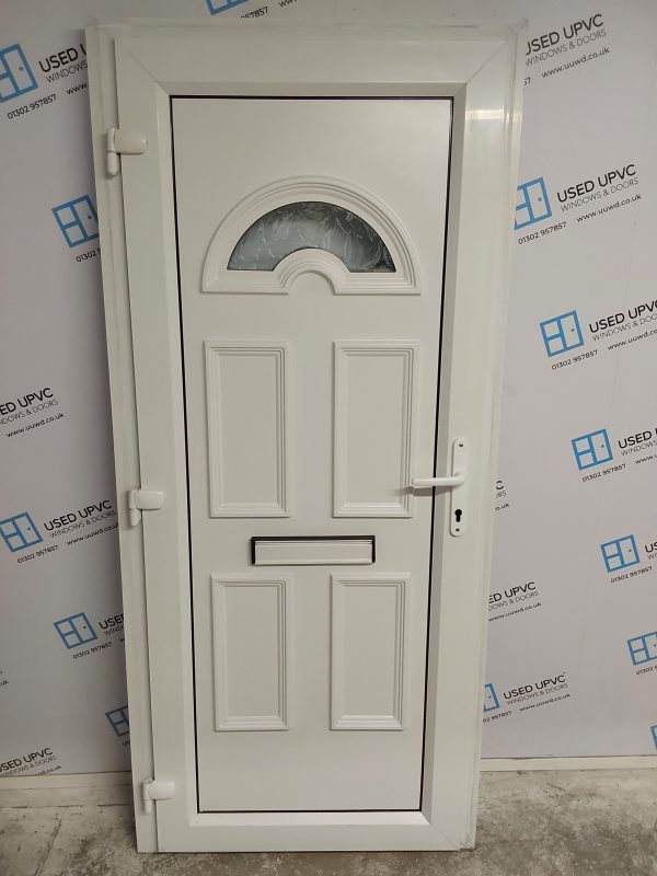 Used White Upvc Front Door 915mm x 2040mm (reduce to 895mm) 0251 - Image 2