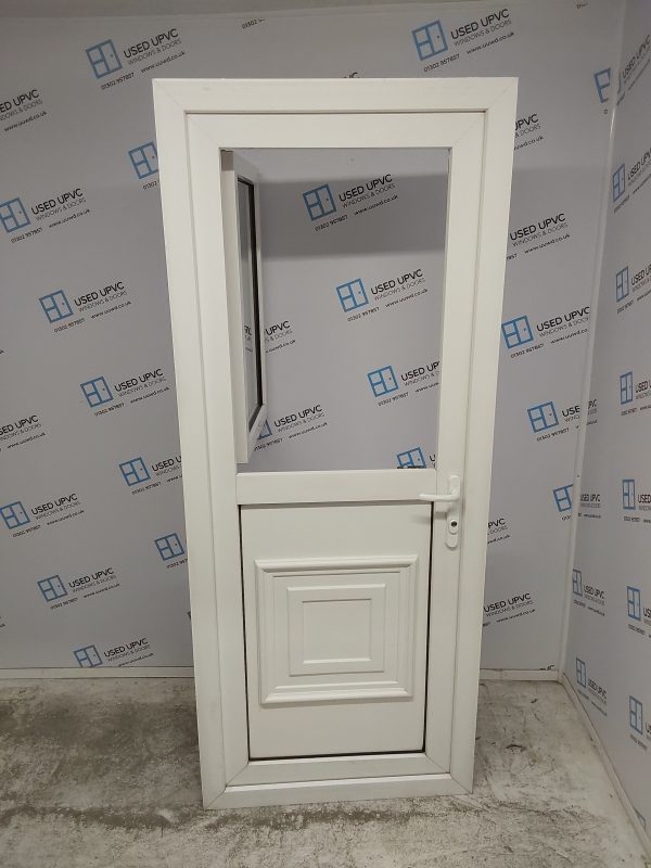 Used White Upvc Stable Back Door 850mm x 2070mm 0263 - Image 5