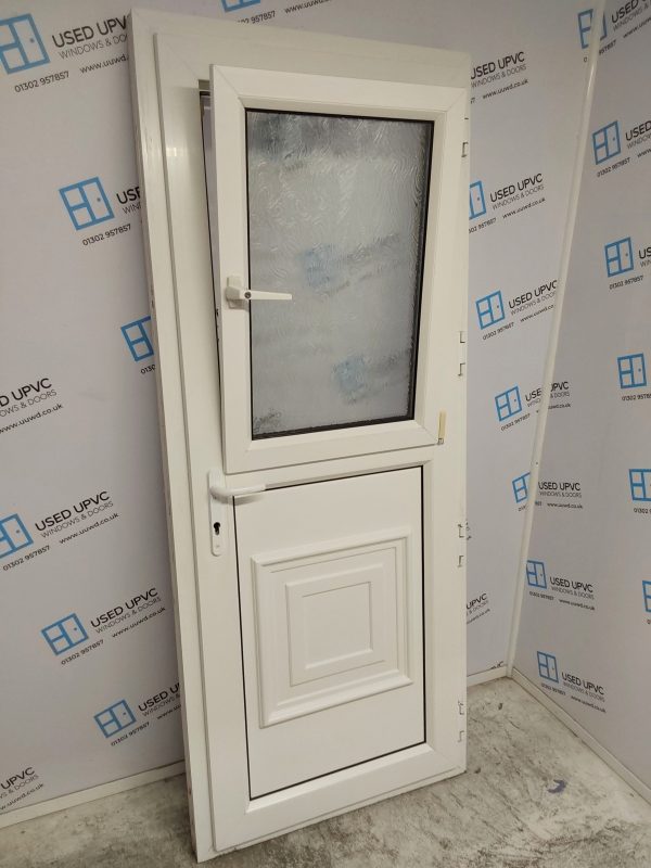 Used White Upvc Stable Back Door 850mm x 2070mm 0263 - Image 6