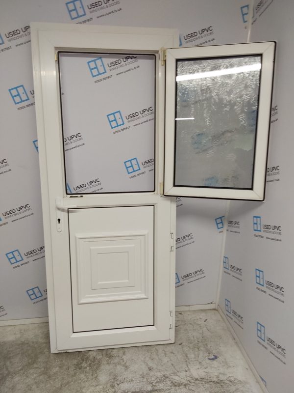 Used White Upvc Stable Back Door 850mm x 2070mm 0263 - Image 7