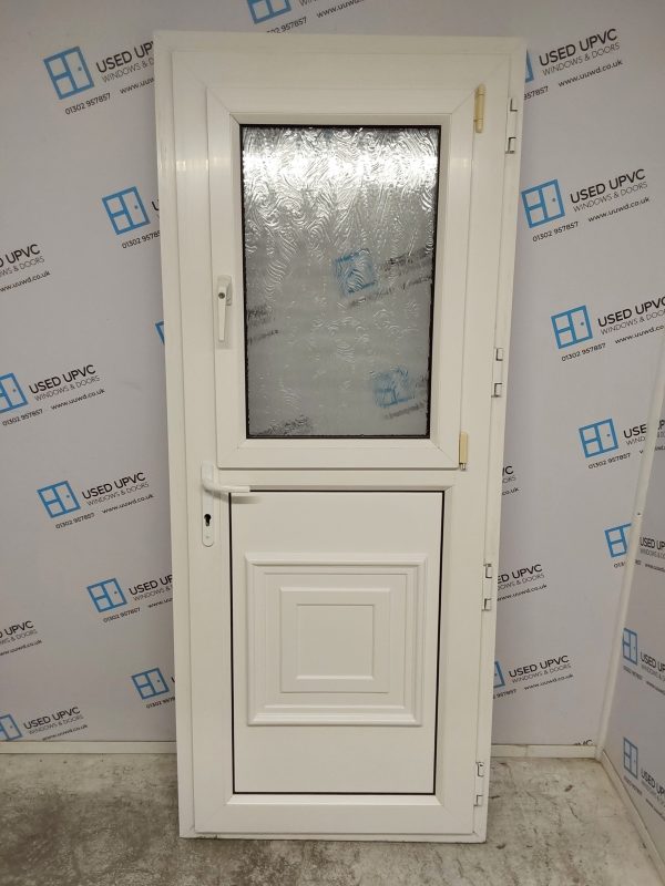 Used White Upvc Stable Back Door 850mm x 2070mm 0263 - Image 2