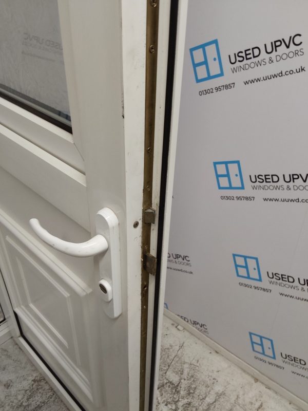 Used White Upvc Stable Back Door 850mm x 2070mm 0263 - Image 9