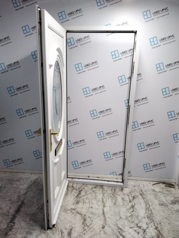 Used White Upvc Front Door 900mm x 2030mm 0087 - Image 3