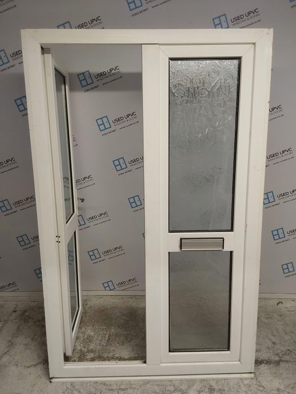 Used White Upvc French Doors 1265mm x 2020mm (reduce to 1225mm) EA3 - Image 3