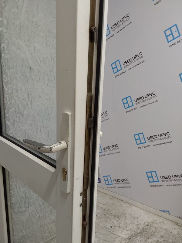 Used White Upvc French Doors 1265mm x 2020mm (reduce to 1225mm) EA3 - Image 6