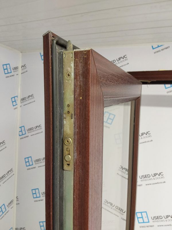 Used Woodgrain Upvc French Doors 1795mm x 2100mm (reduce to 1755mm) EA5 - Image 5