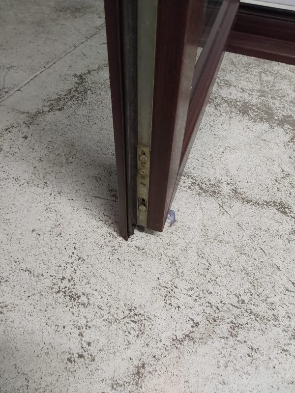 Used Woodgrain Upvc French Doors 1795mm x 2100mm (reduce to 1755mm) EA5 - Image 7