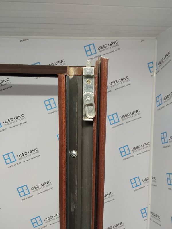 Used Woodgrain Upvc French Doors 1795mm x 2100mm (reduce to 1755mm) EA5 - Image 8