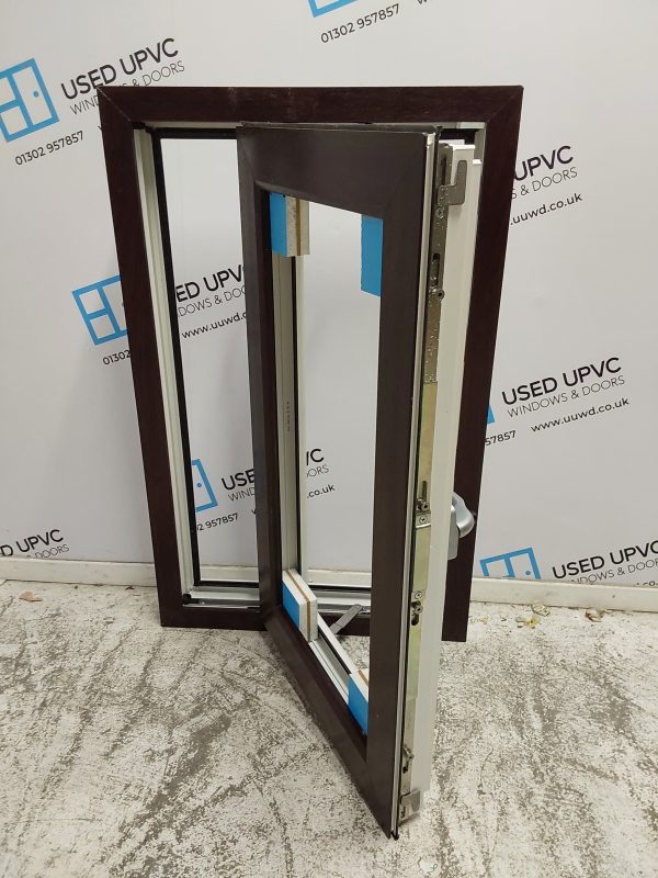 Brand New Rosewood Upvc Flush Casement Window Frame Unglazed 500mm x 805mm USW021 - Image 3