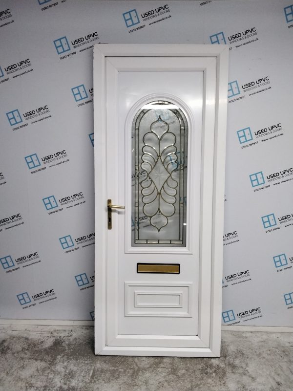 Used White Upvc Front Door 880mm x 2110mm 0011