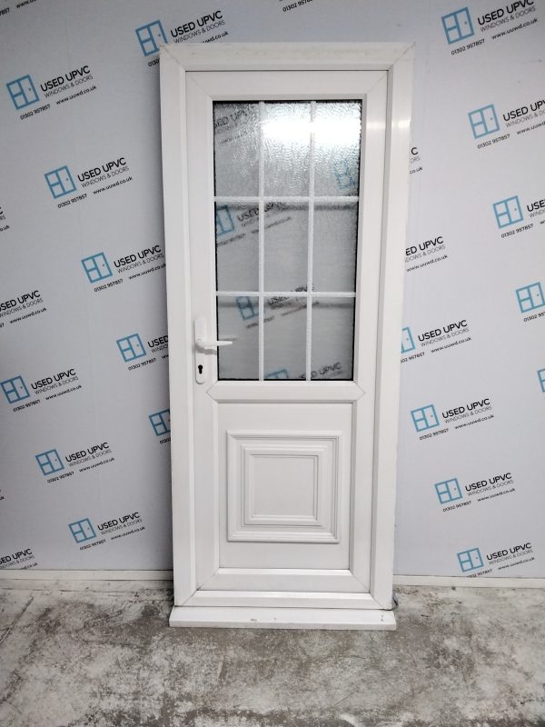 Used White Upvc Back Door 850mm x 2070mm 0276