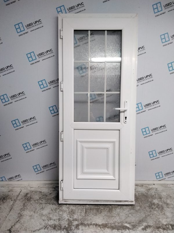 Used White Upvc Back Door 850mm x 2070mm 0276 - Image 2