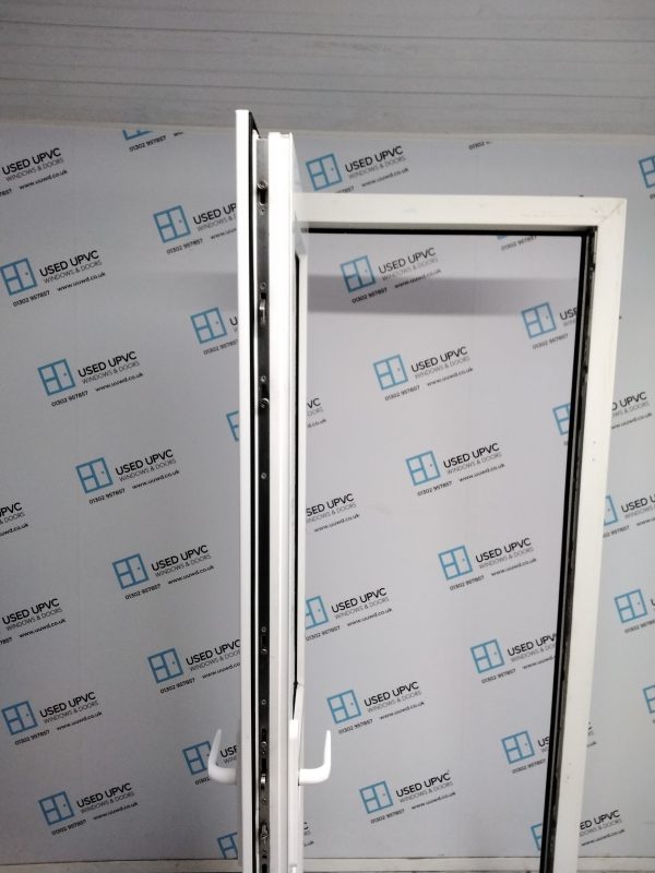 Used White Upvc Back Door 850mm x 2070mm 0276 - Image 4